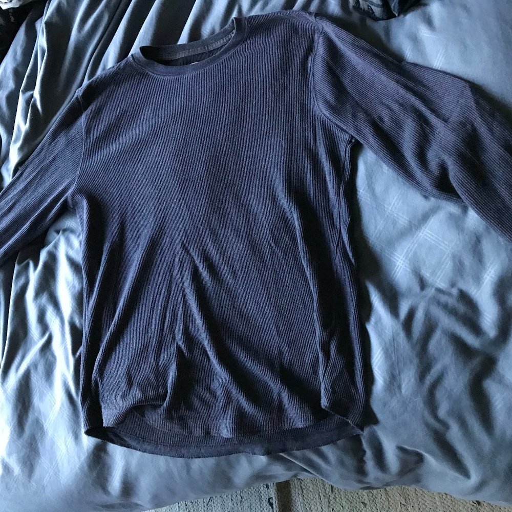 Blue Thermal Sweater